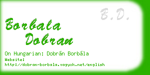 borbala dobran business card